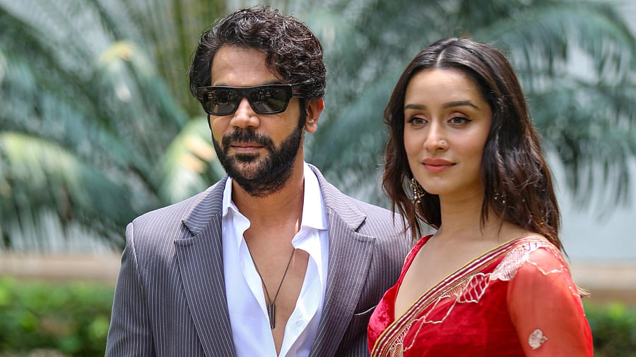 <div class="paragraphs"><p>Actors Rajkummar Rao and Shraddha Kapoor pose for photos during the promotion of their upcoming film ‘Stree 2’, in New Delhi, Wednesday</p></div>
